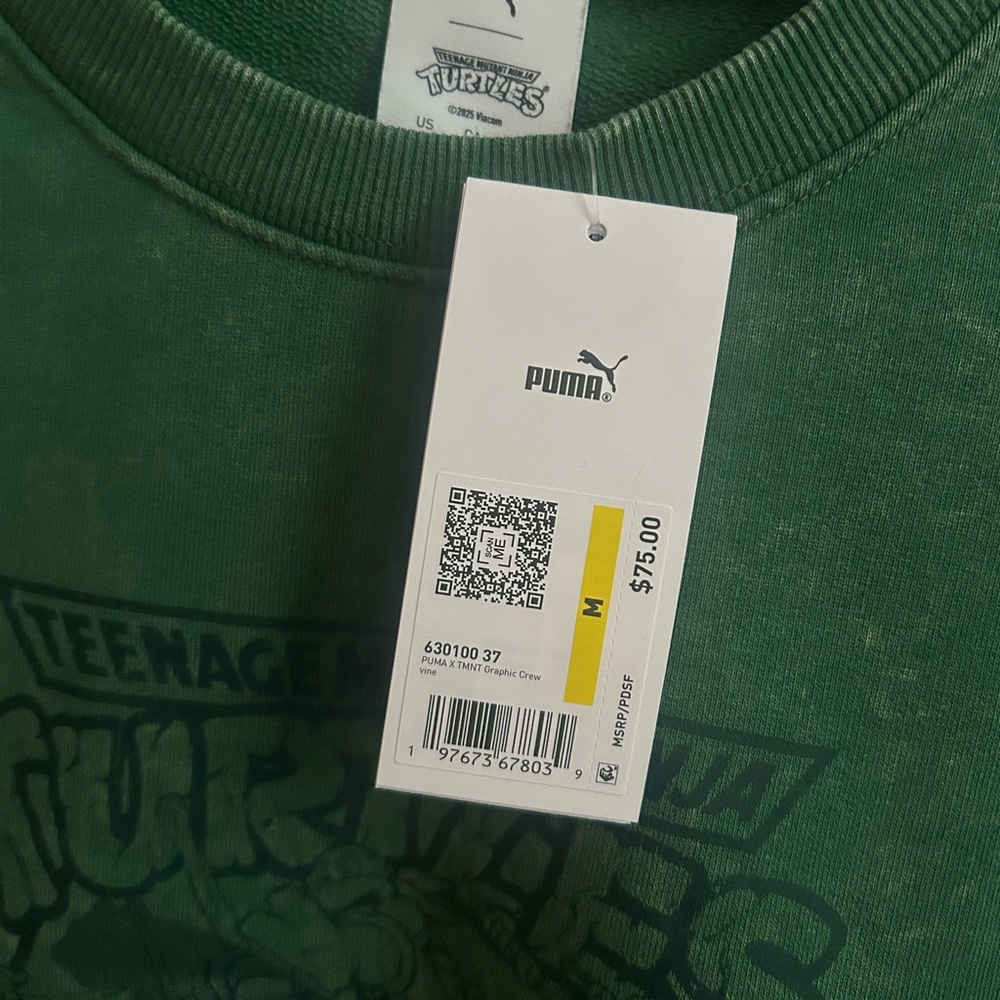 Puma Green TMNT Graphic Sweatshirt